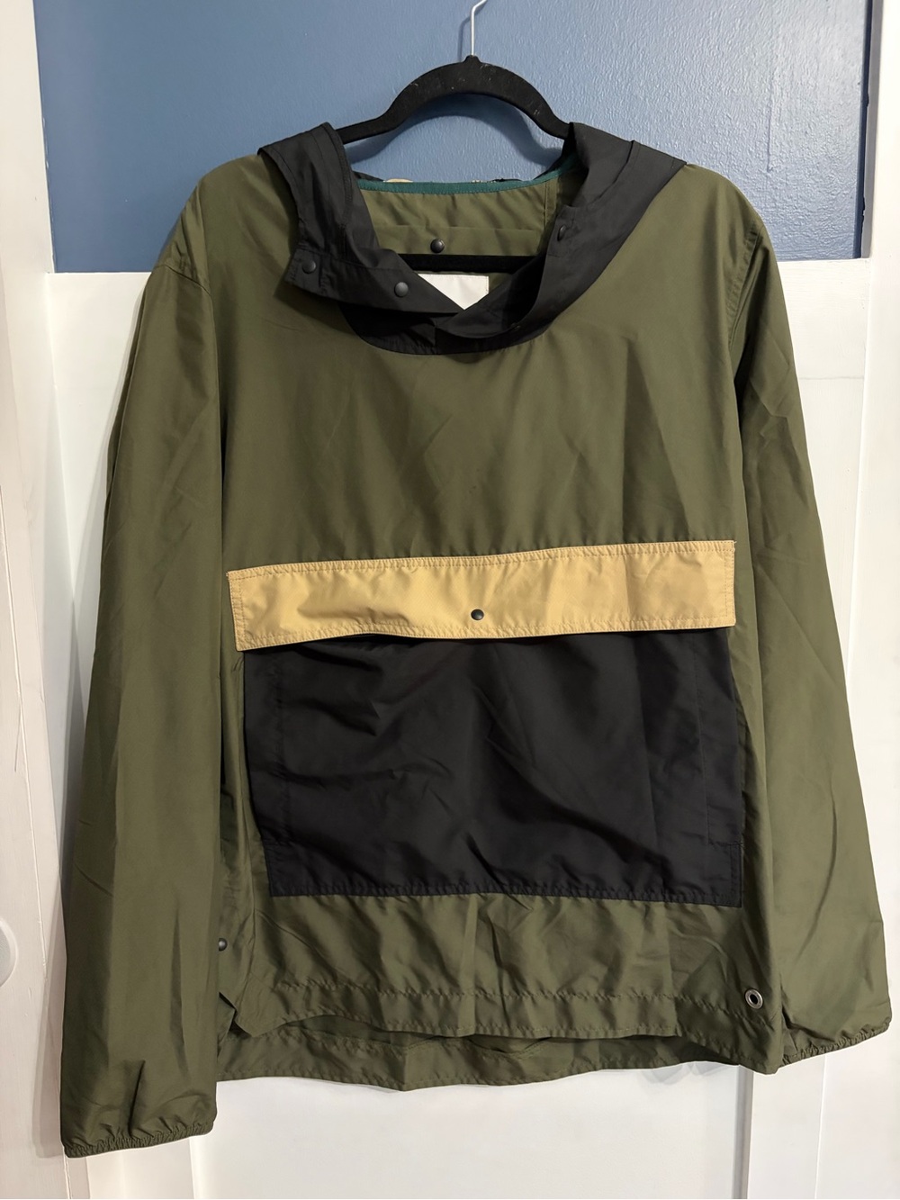 Herschel Men's Voyage Anorak Jacket Forest Night/Black/Incense Size Medium